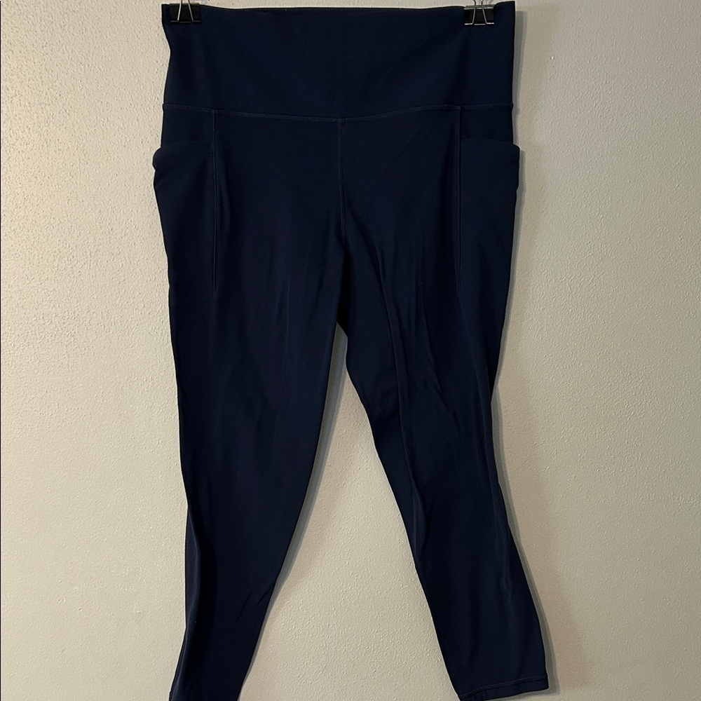 Athleta Women's Navy High-Waisted Leggings